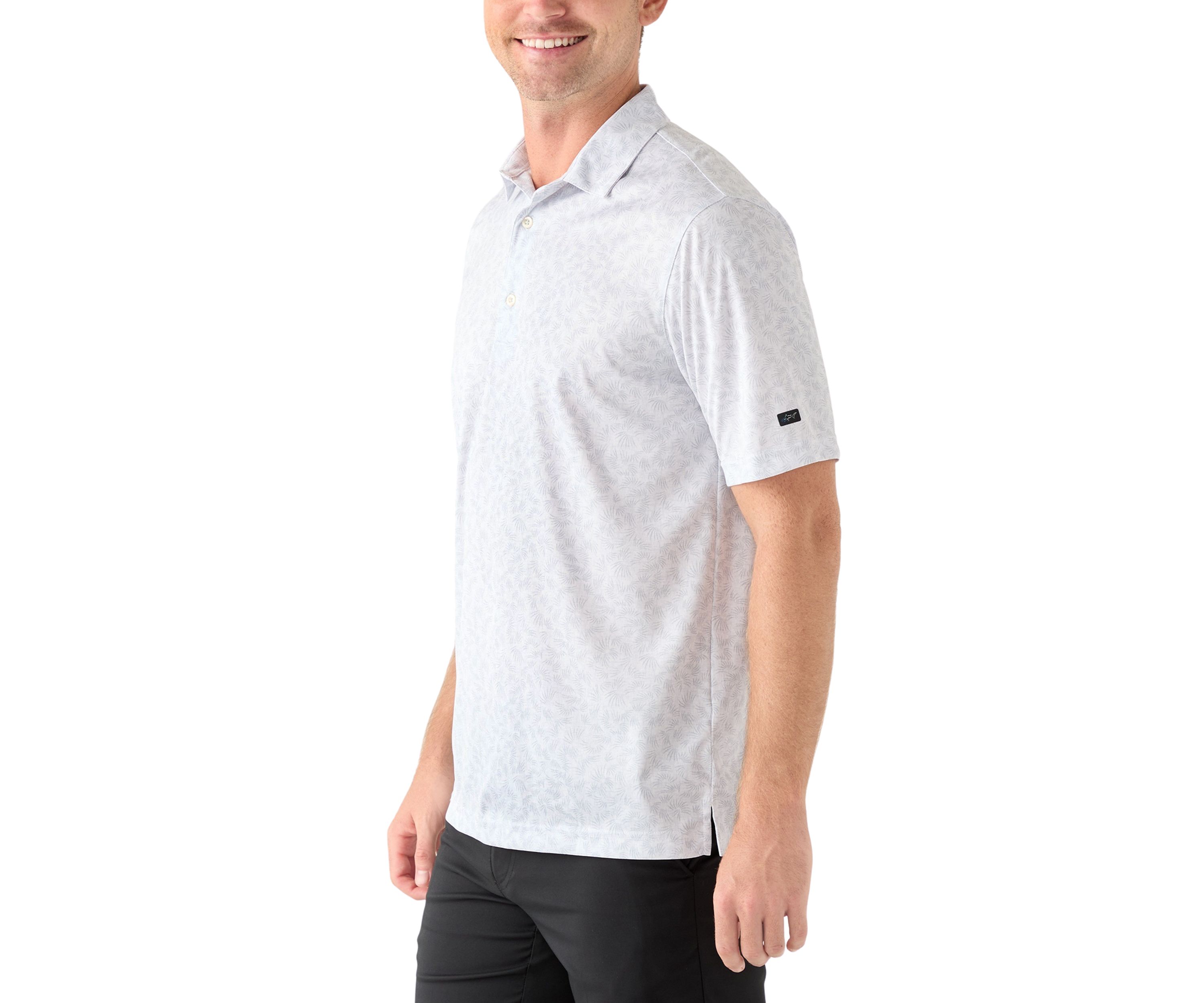 Mens Rye Grass Print Polo