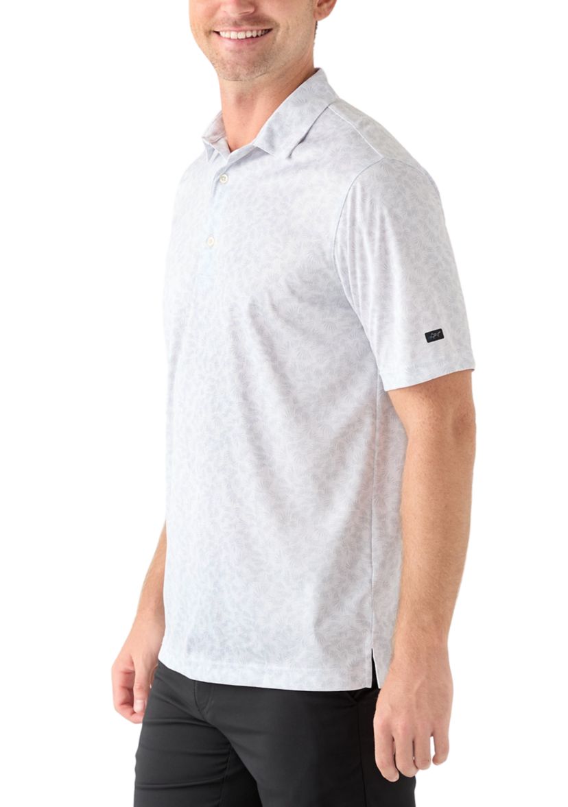 Mens Rye Grass Print Polo