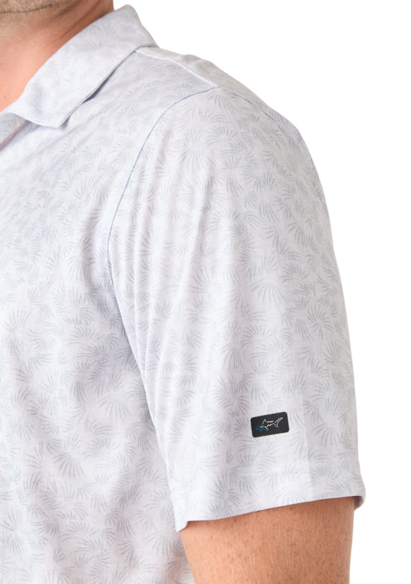 Mens Rye Grass Print Polo