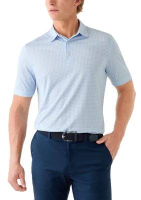 Greg Norman Collection Men's Phases Geometric Print Polo Shirt