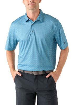 Greg Norman Collection Men's Treasure Print Shirt, Blue, 2XL