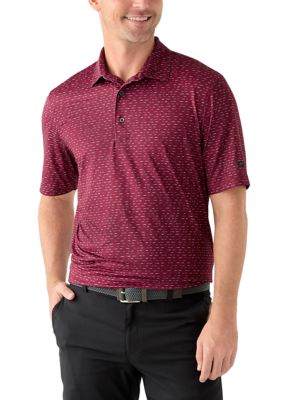 Greg Norman Collection Men's After Hours Print Polo Shirt, Medium