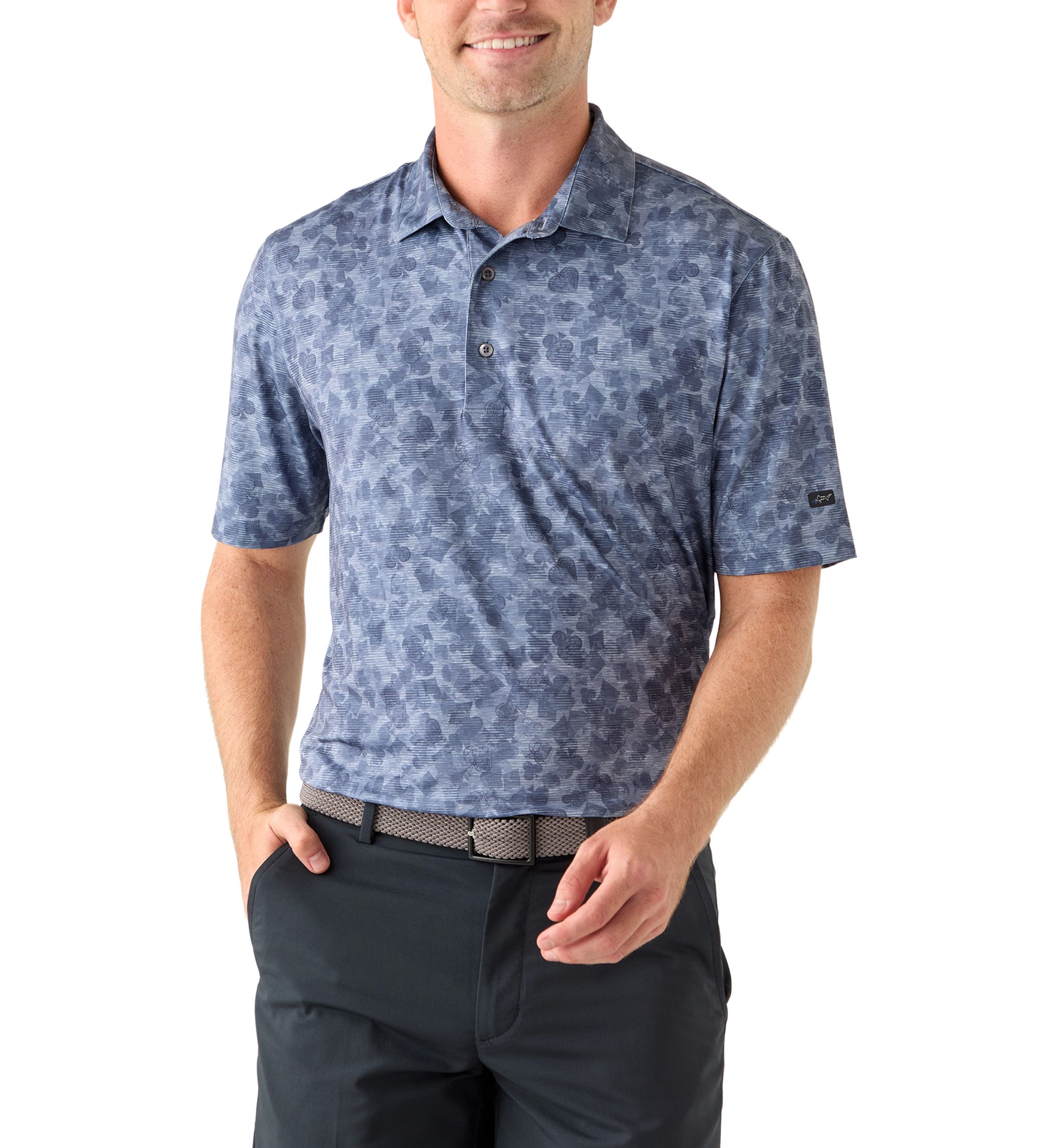 Mens Nine Iron Short Sleeve Golf Polo Shirt