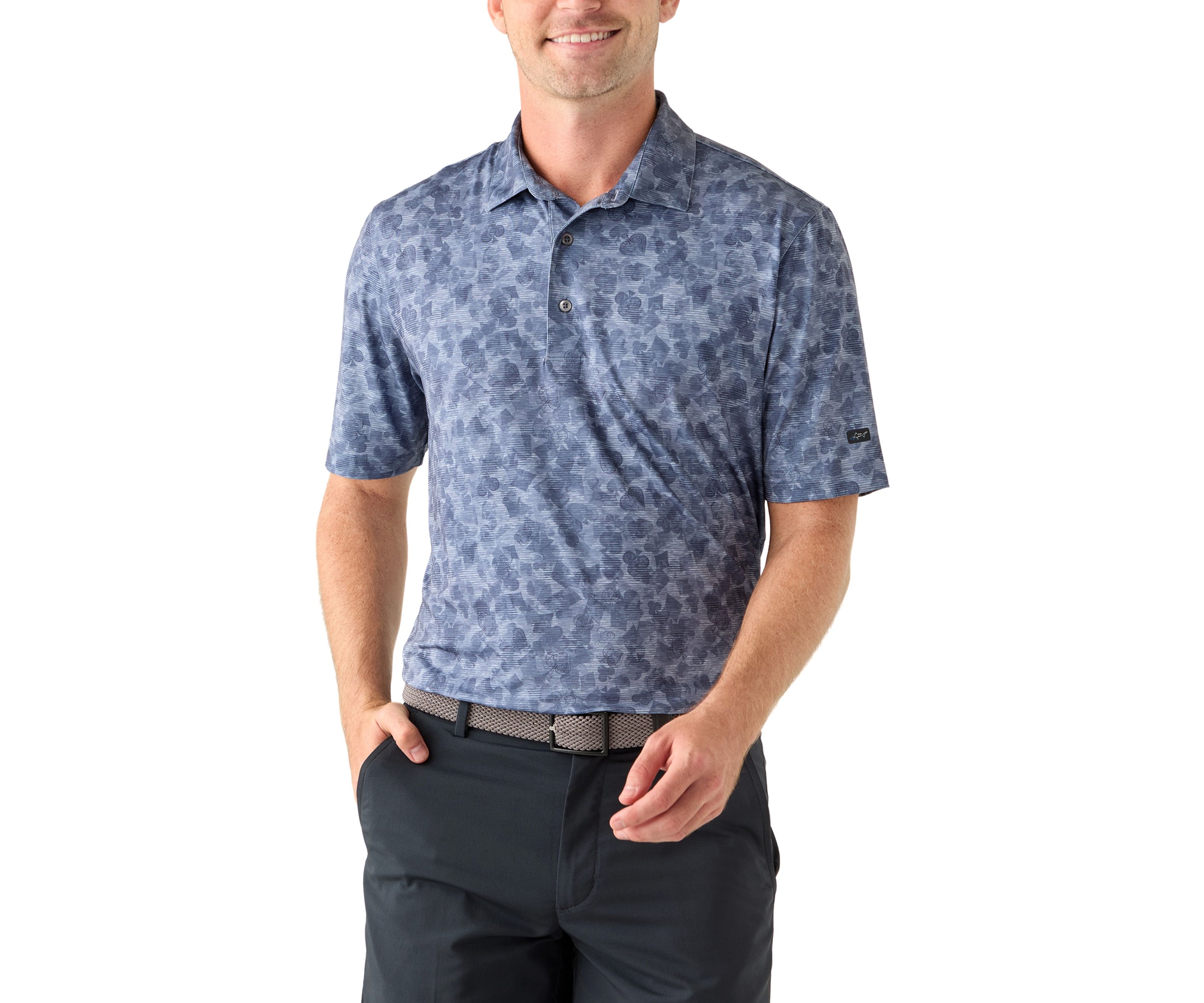 Mens Nine Iron Short Sleeve Golf Polo Shirt