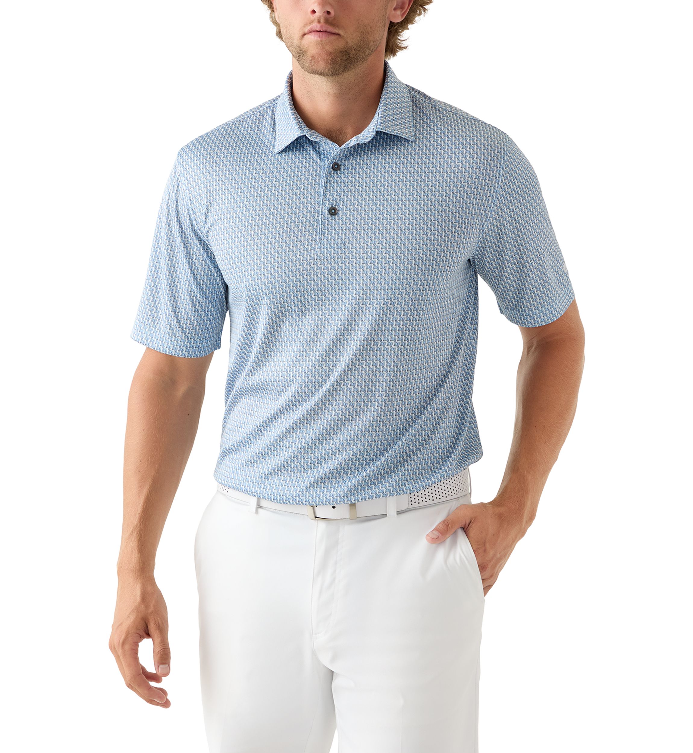 Mens Wildlife Print Polo Shirt