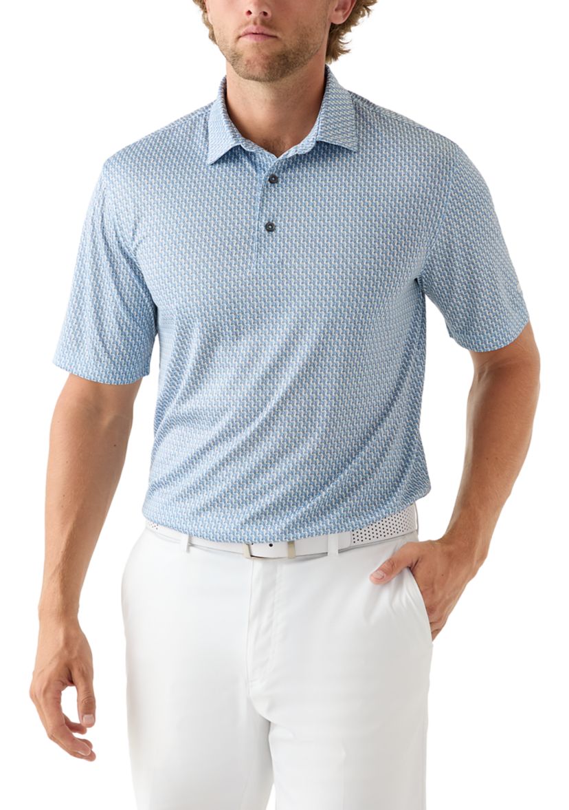 Mens Wildlife Print Polo Shirt