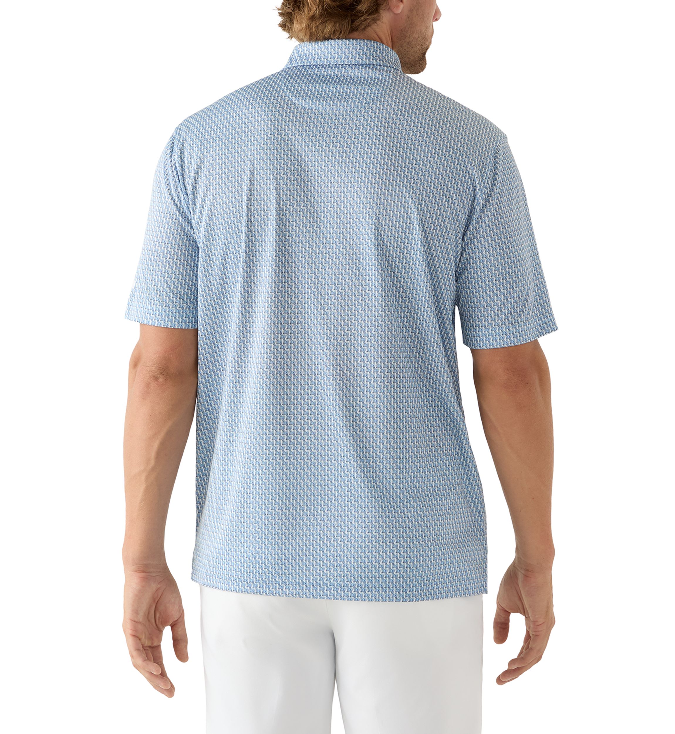 Mens Wildlife Print Polo Shirt