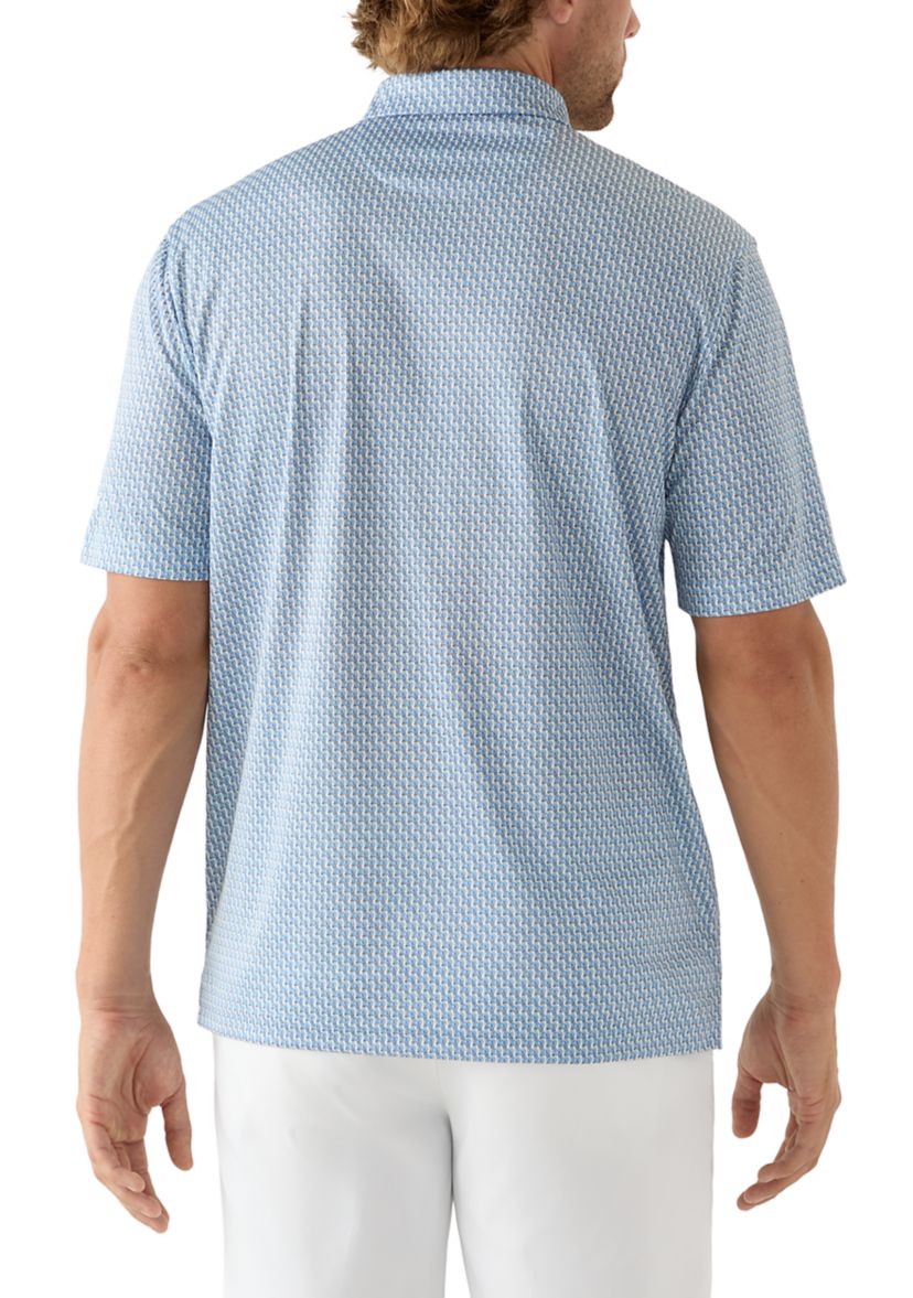 Mens Wildlife Print Polo Shirt