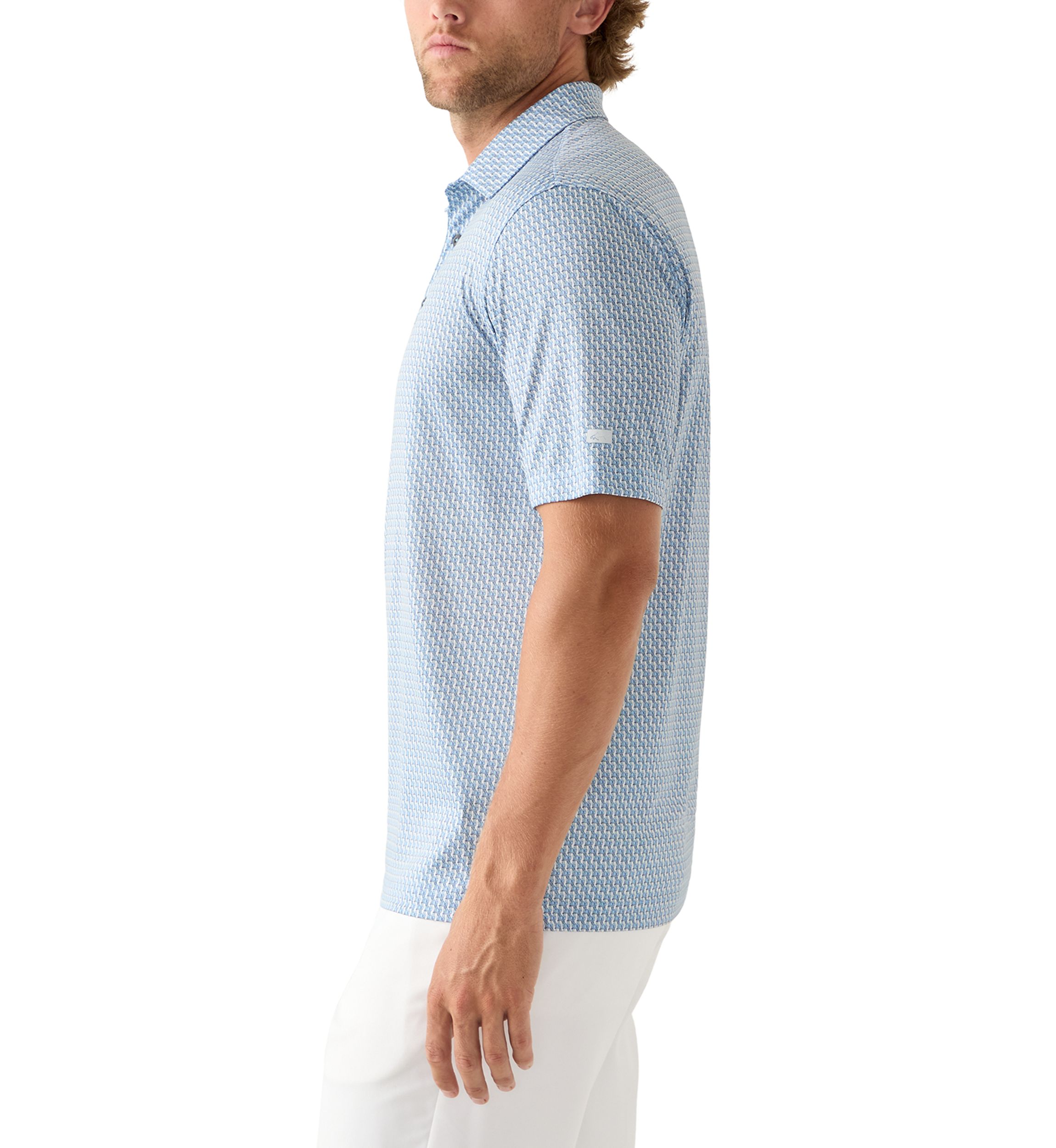 Mens Wildlife Print Polo Shirt