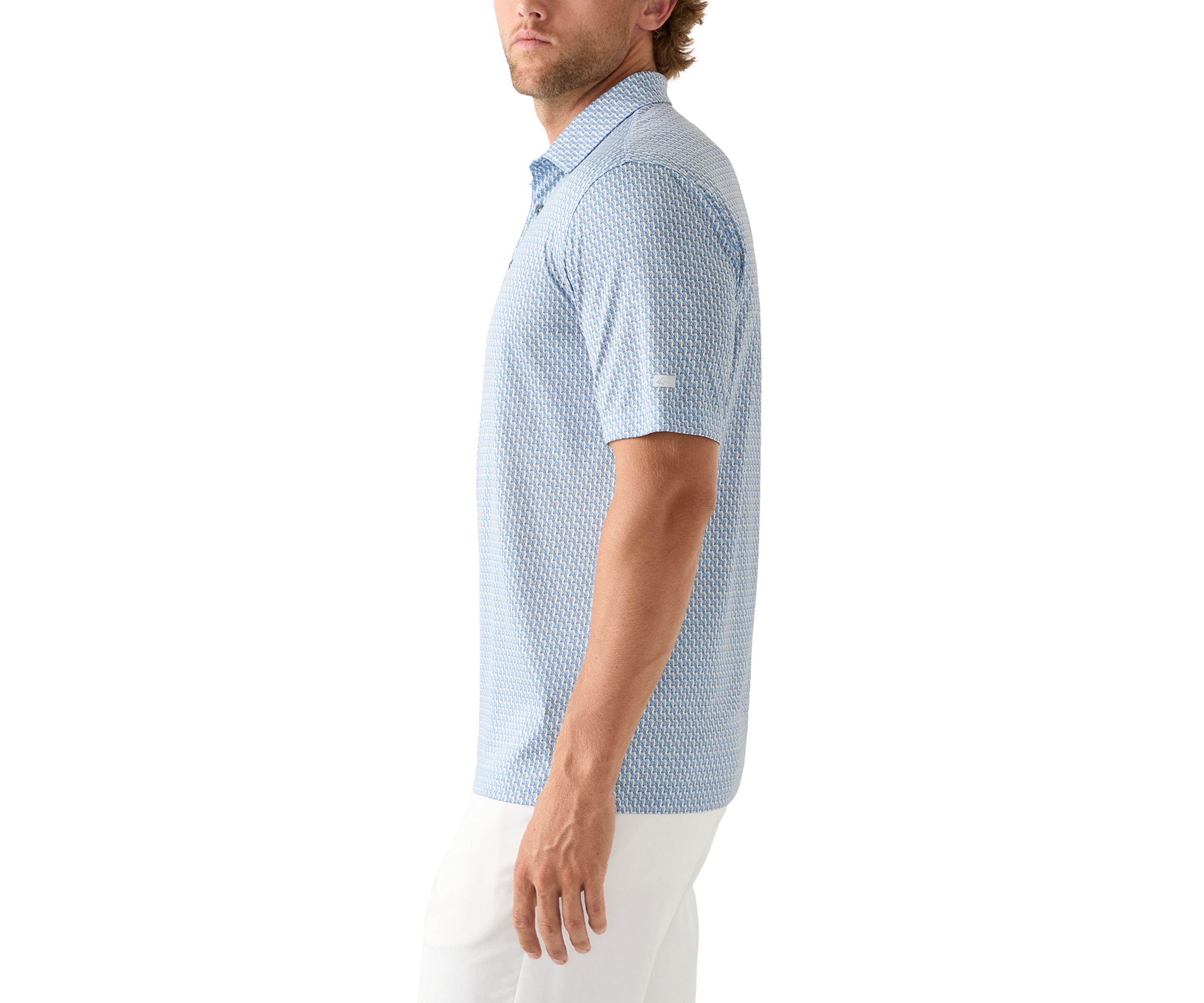 Mens Wildlife Print Polo Shirt