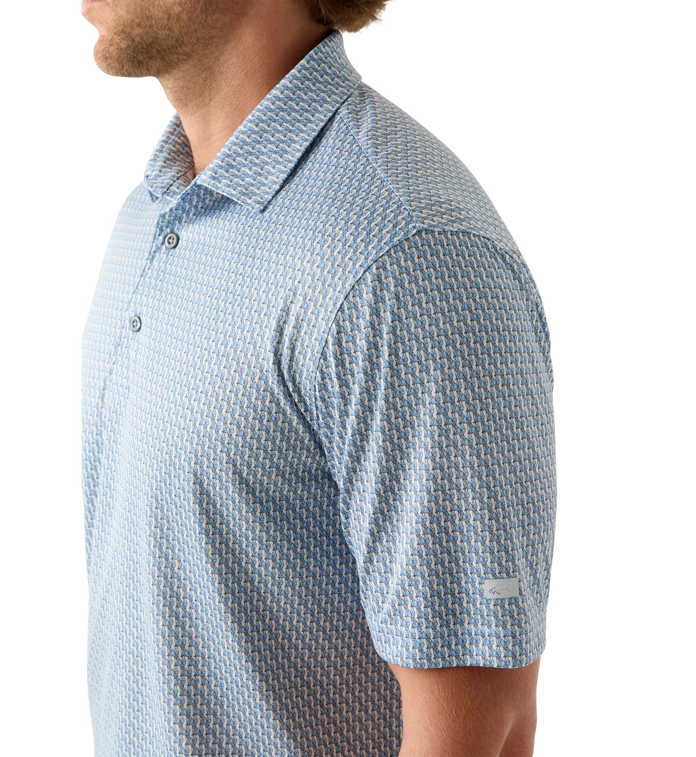Mens Wildlife Print Polo Shirt