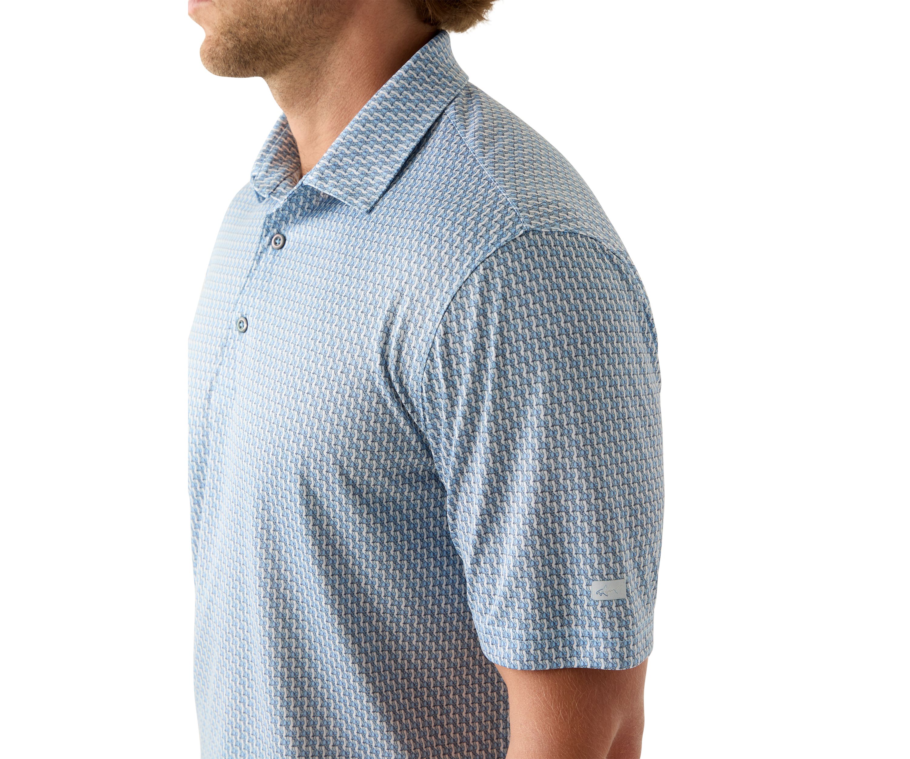 Mens Wildlife Print Polo Shirt