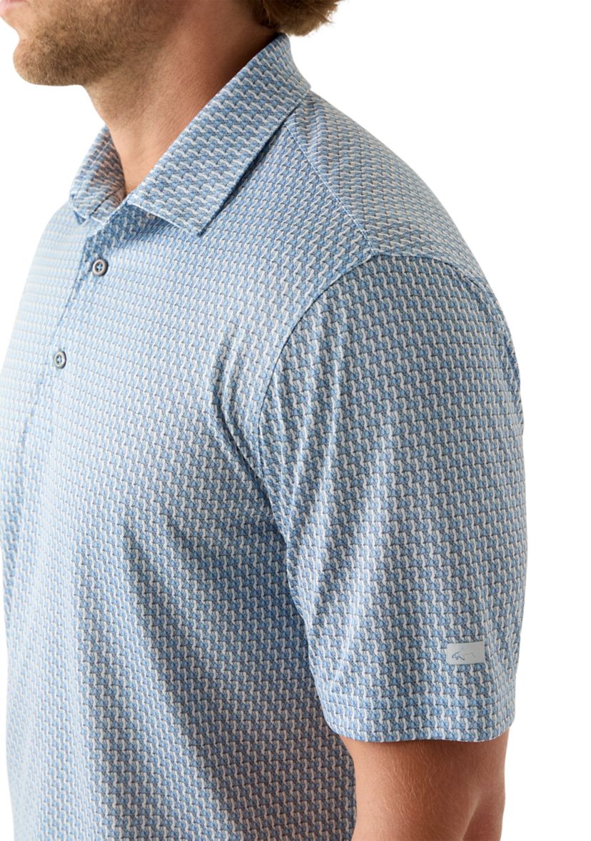 Mens Wildlife Print Polo Shirt