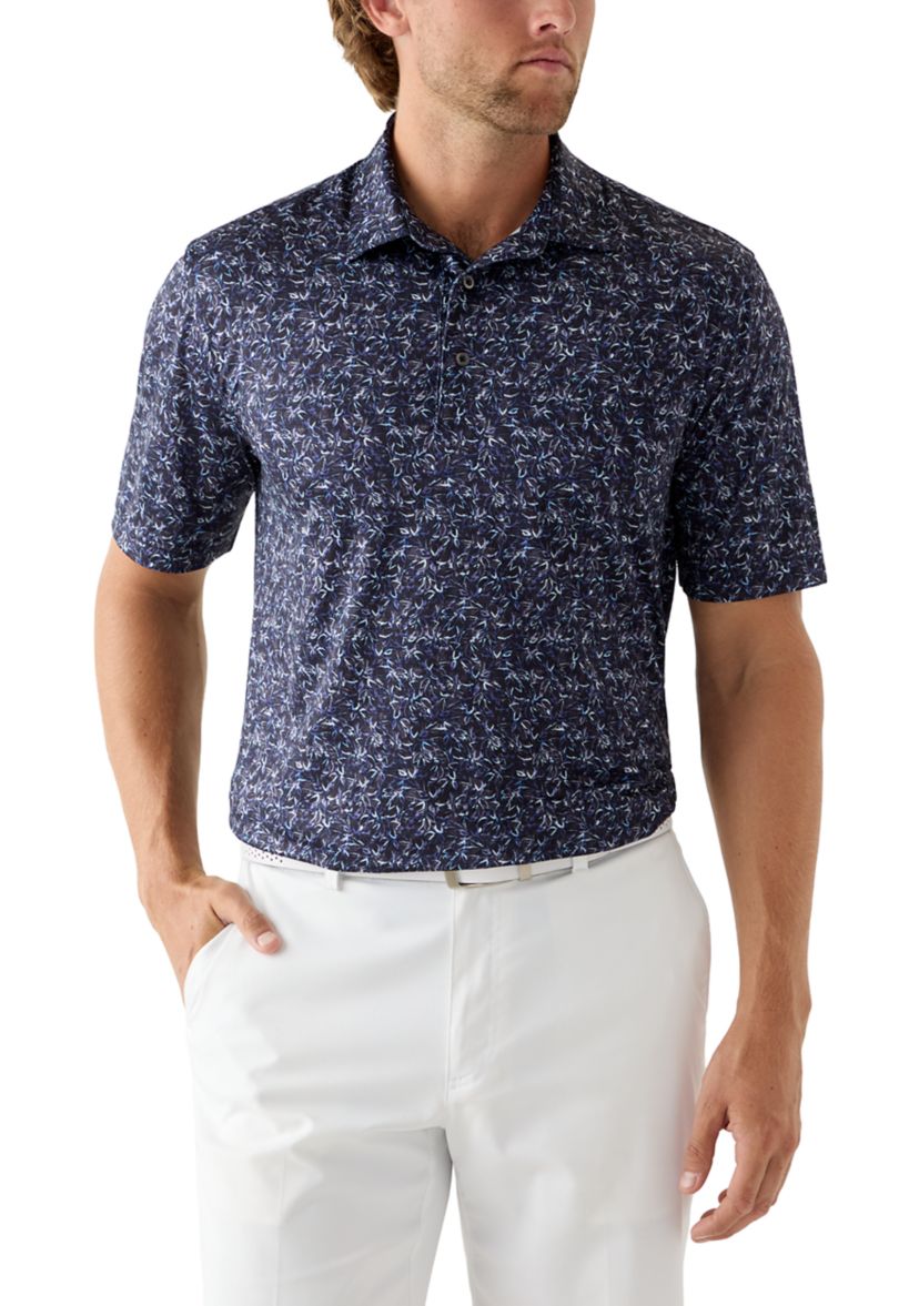 Mens Riverside Print Polo Shirt