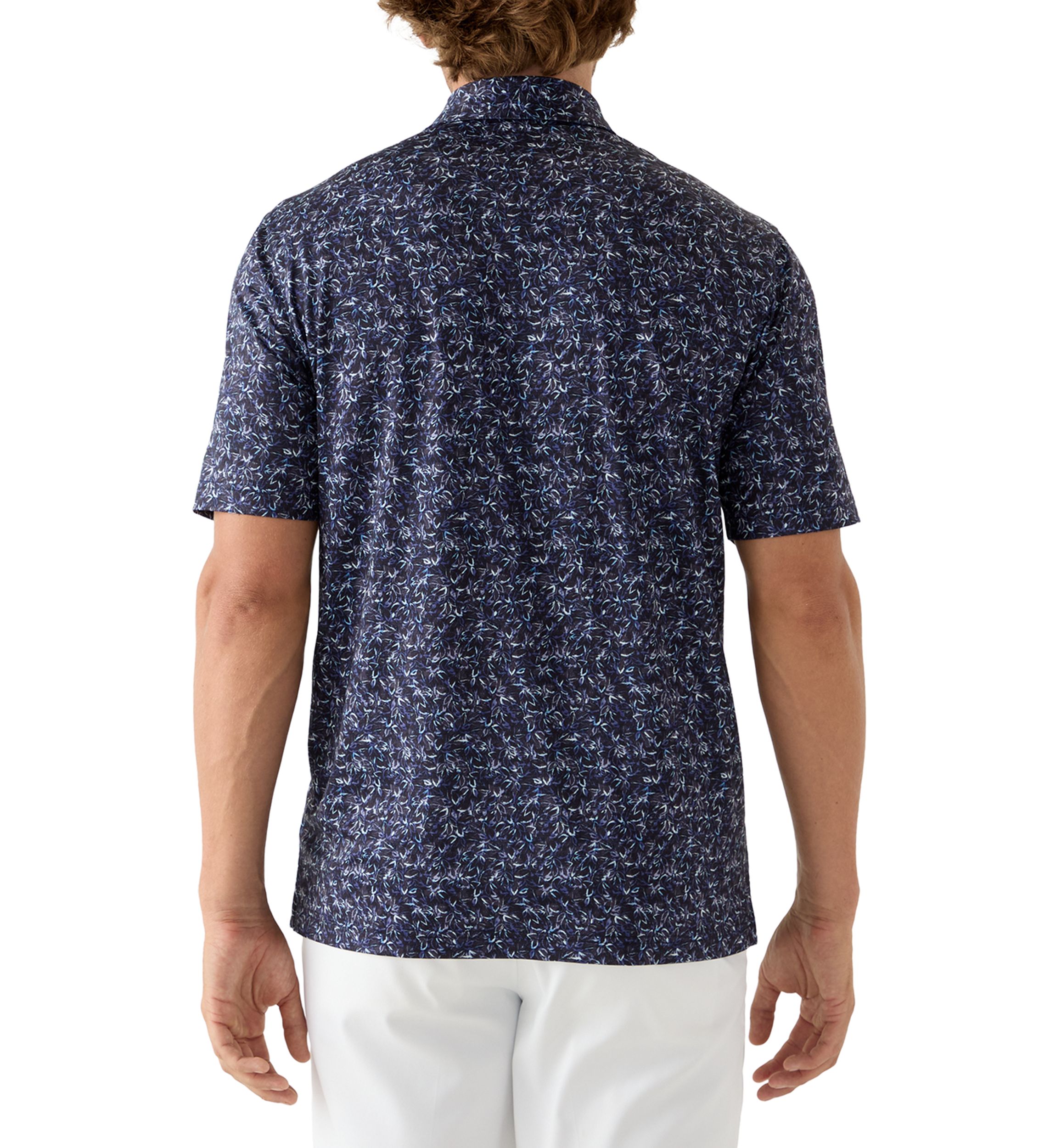 Mens Riverside Print Polo Shirt