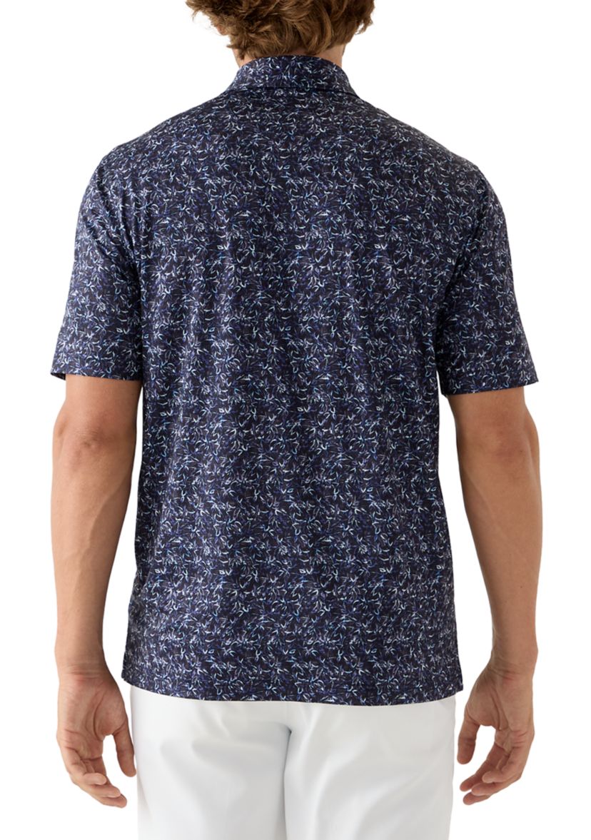 Mens Riverside Print Polo Shirt