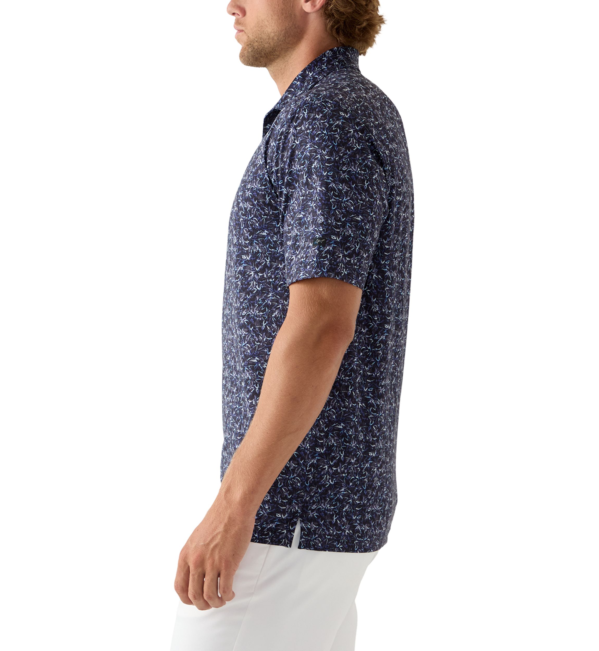Mens Riverside Print Polo Shirt
