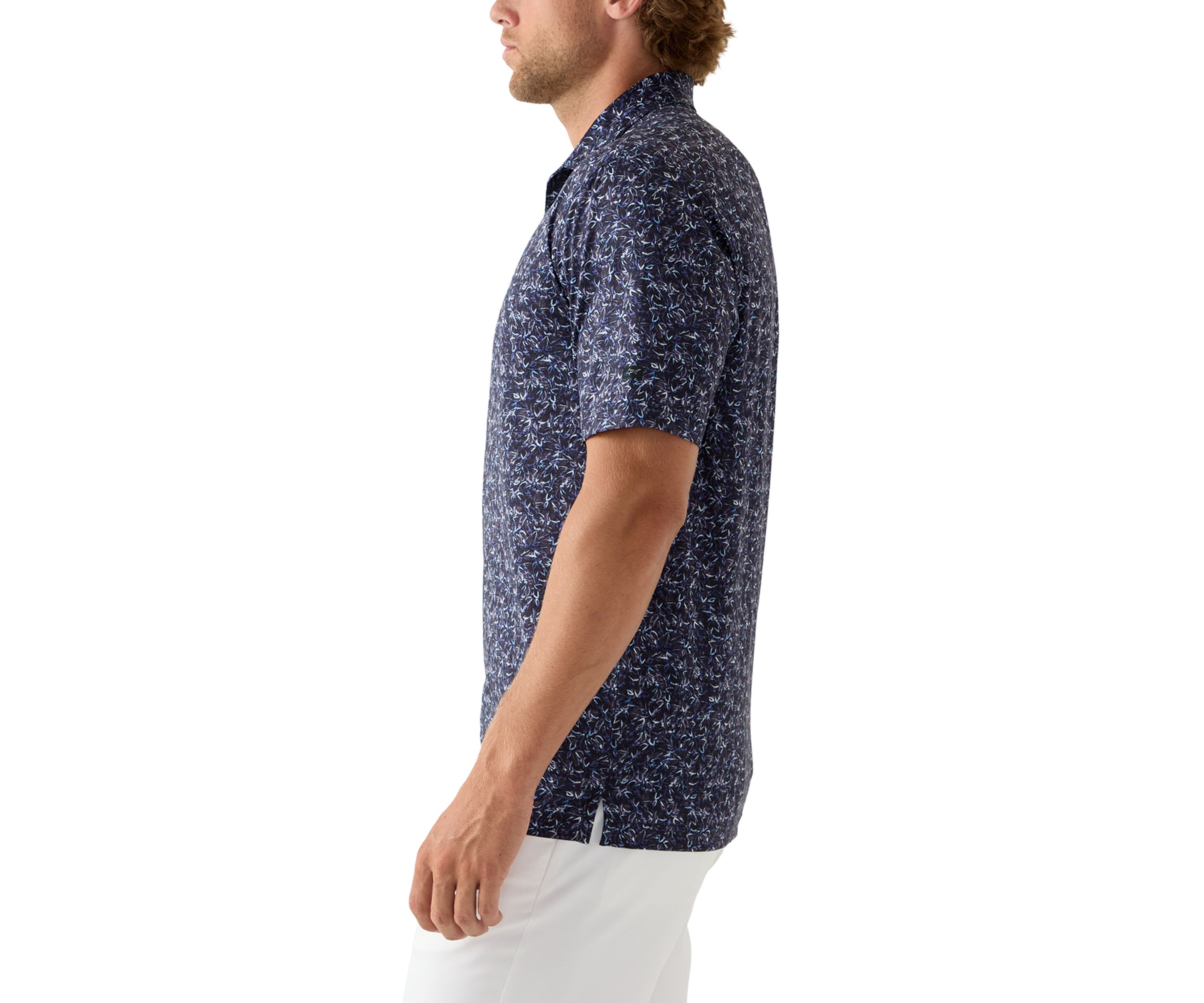 Mens Riverside Print Polo Shirt