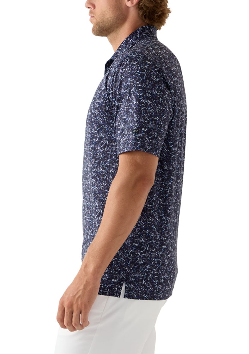 Mens Riverside Print Polo Shirt