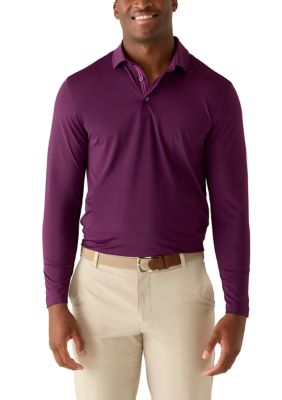 Greg Norman Collection Men's Long Sleeve Polo Shirt