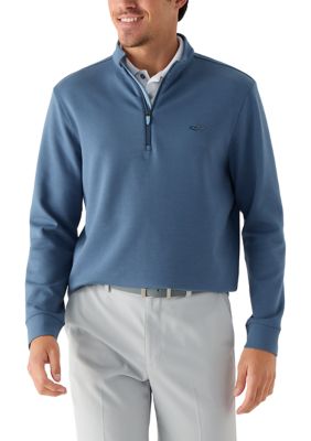 Greg Norman Collection Men's 1/4 Zip Performance Double-Knit Pullover, 2XL