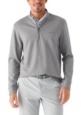 Greg Norman Collection Men's 1/4 Zip Performance Double-Knit Pullover, 2XL