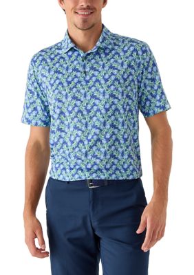 Greg Norman Collection Men's Pineapple Printed Polo Shirt, 2XL