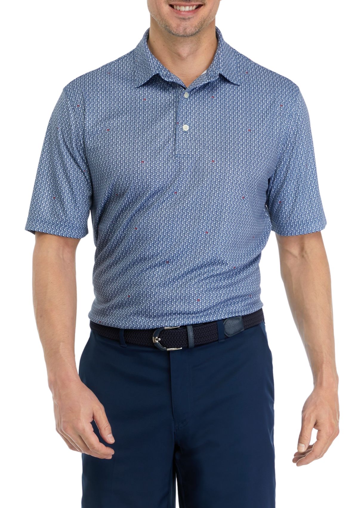 Pie Print Polo Shirt