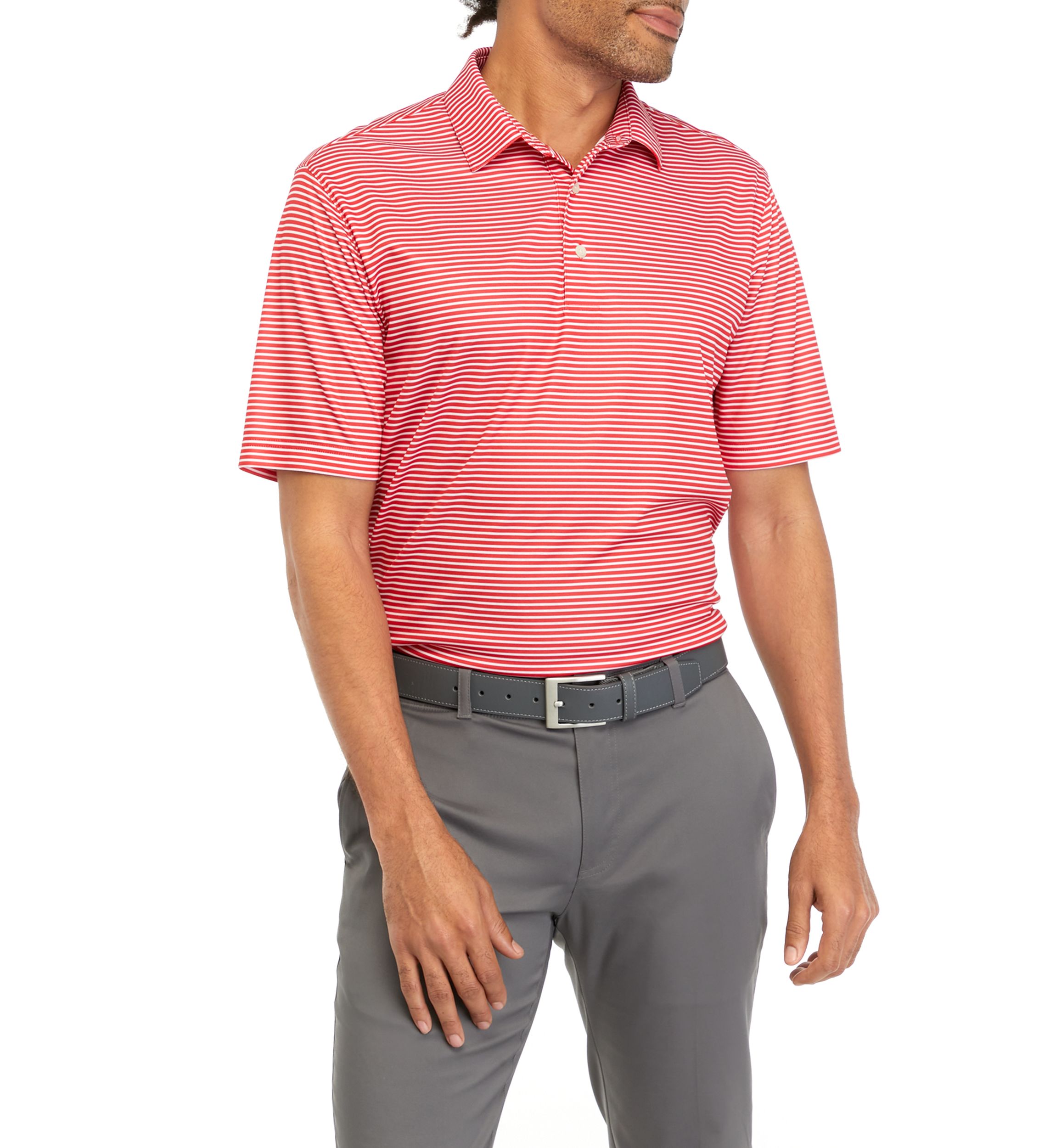 Mens Prestige Stripe Polo Shirt