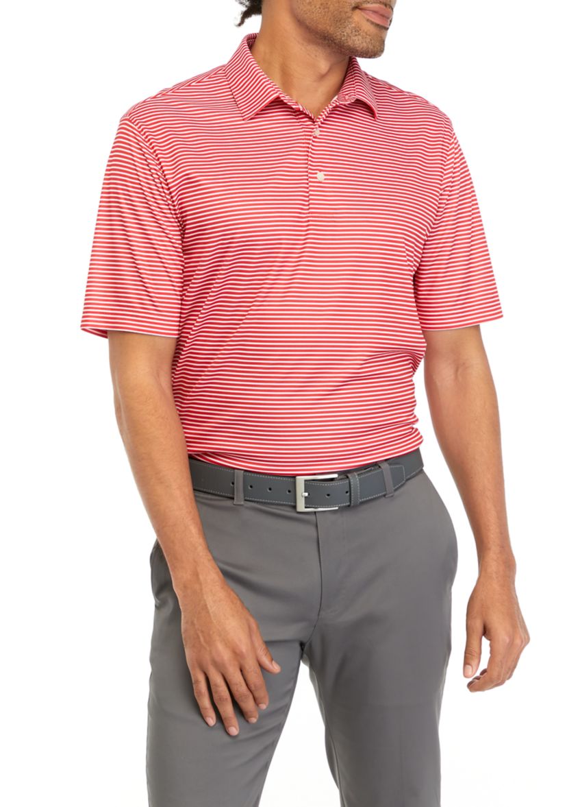Mens Prestige Stripe Polo Shirt