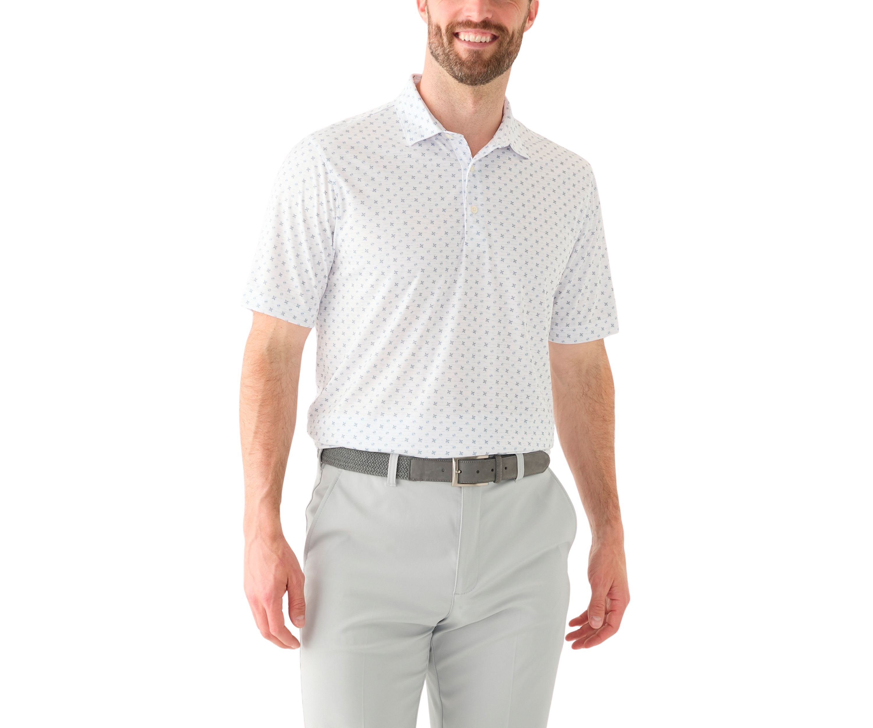 Mens Venture Print Polo Shirt
