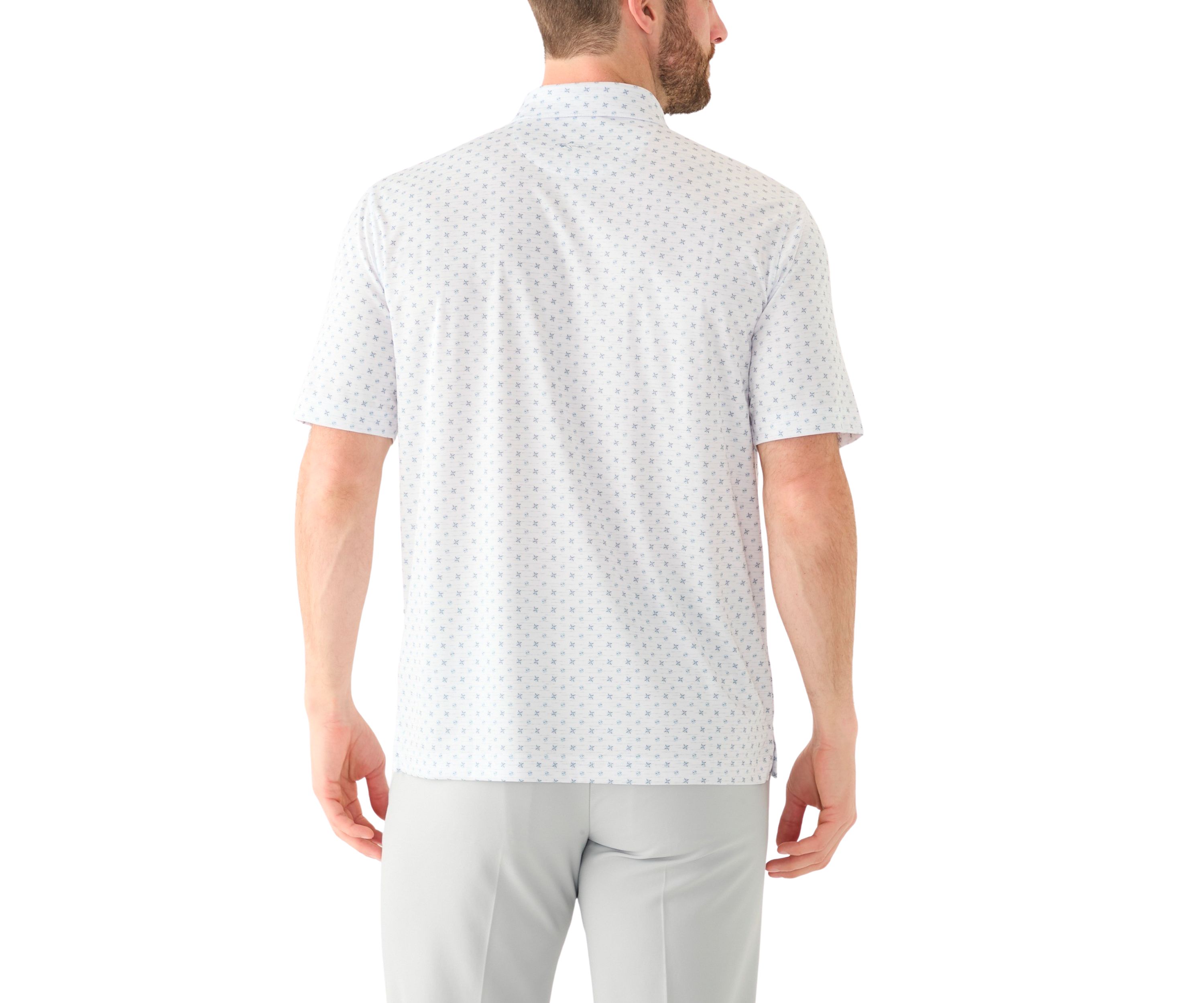 Mens Venture Print Polo Shirt
