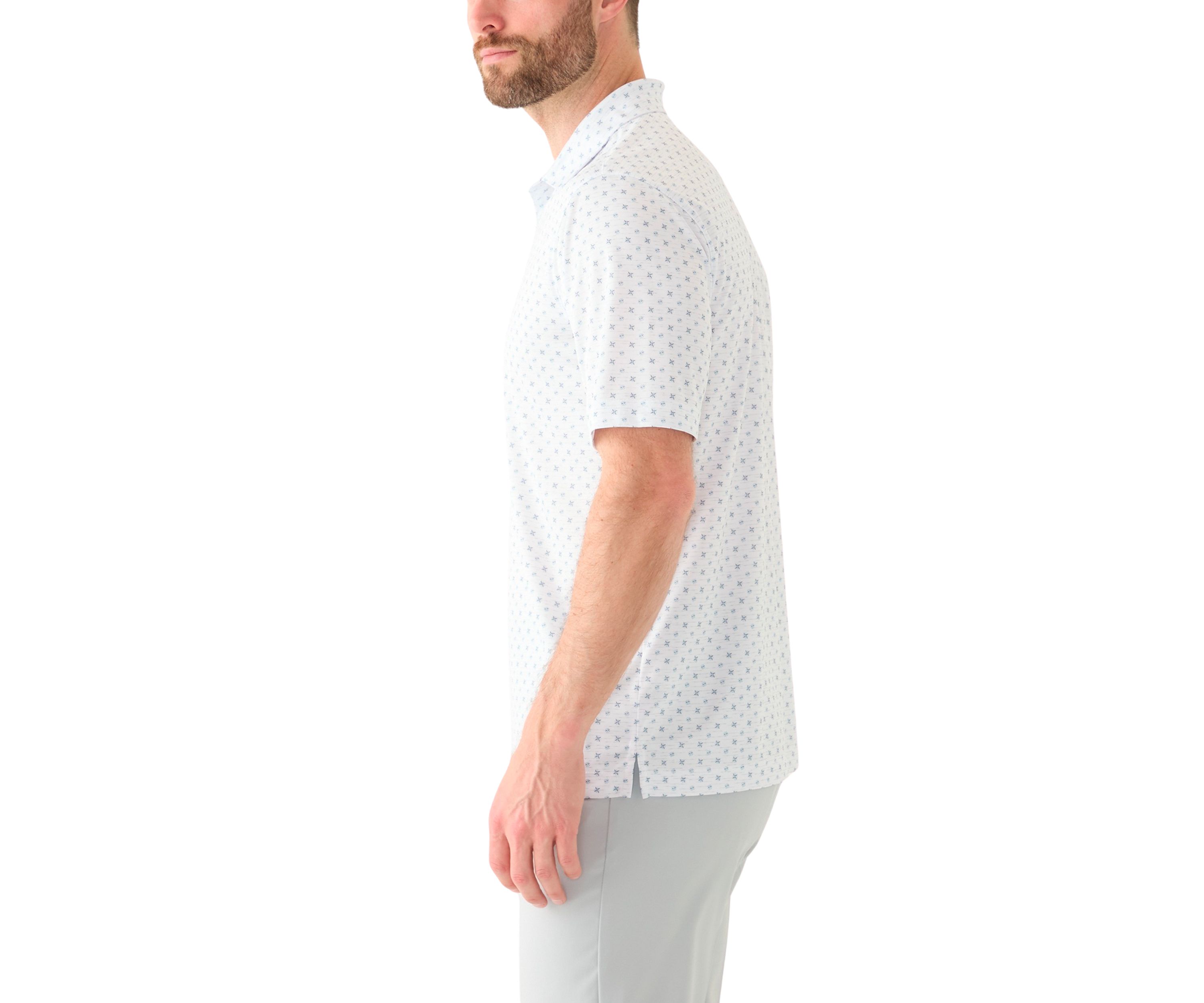 Mens Venture Print Polo Shirt
