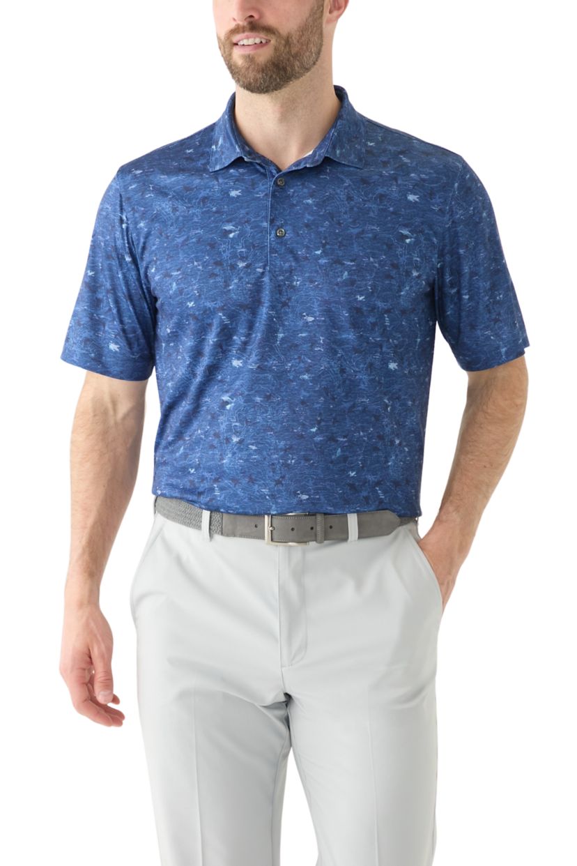 Mens Printed Polo Shirt