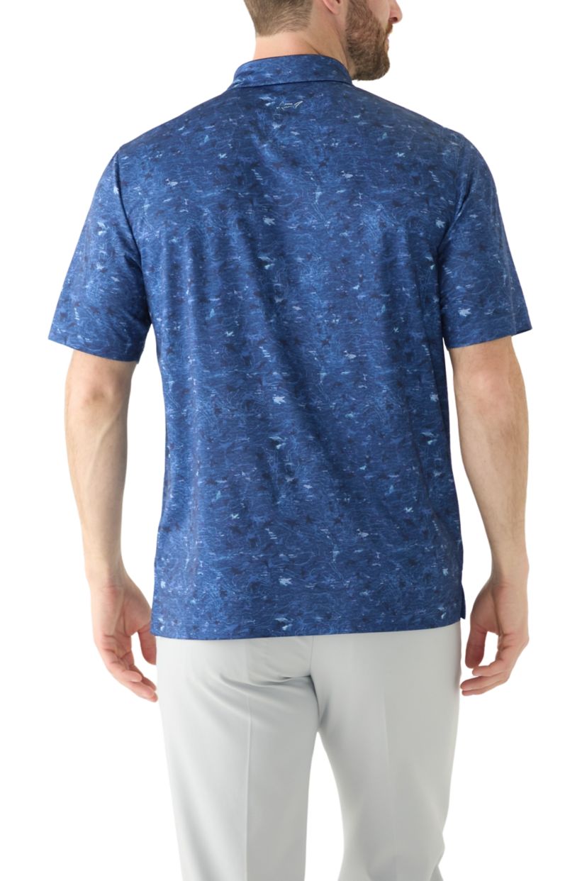 Mens Printed Polo Shirt