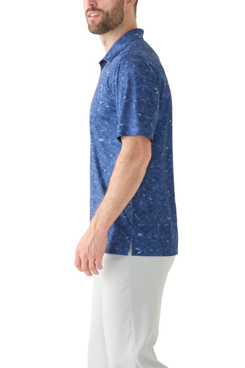 Mens Printed Polo Shirt