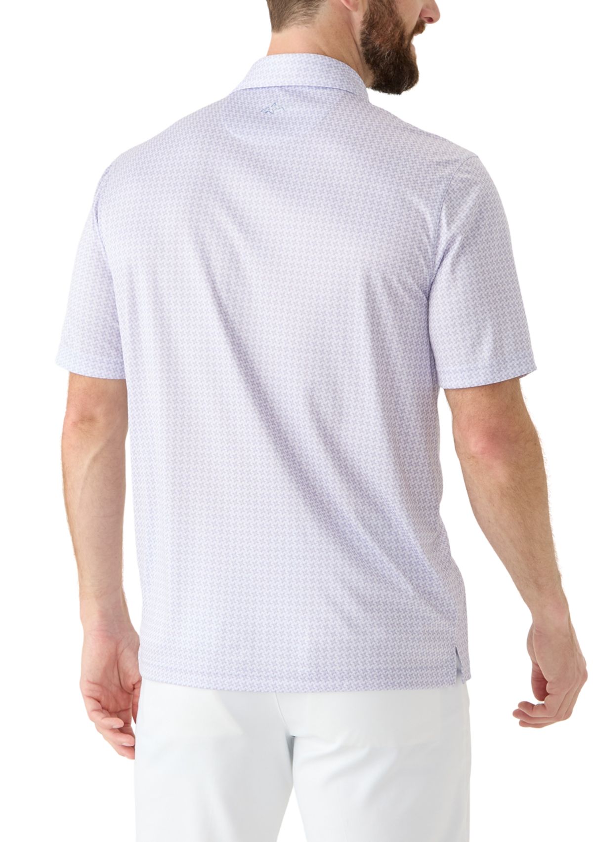 Mens Windmill Print Polo Shirt 