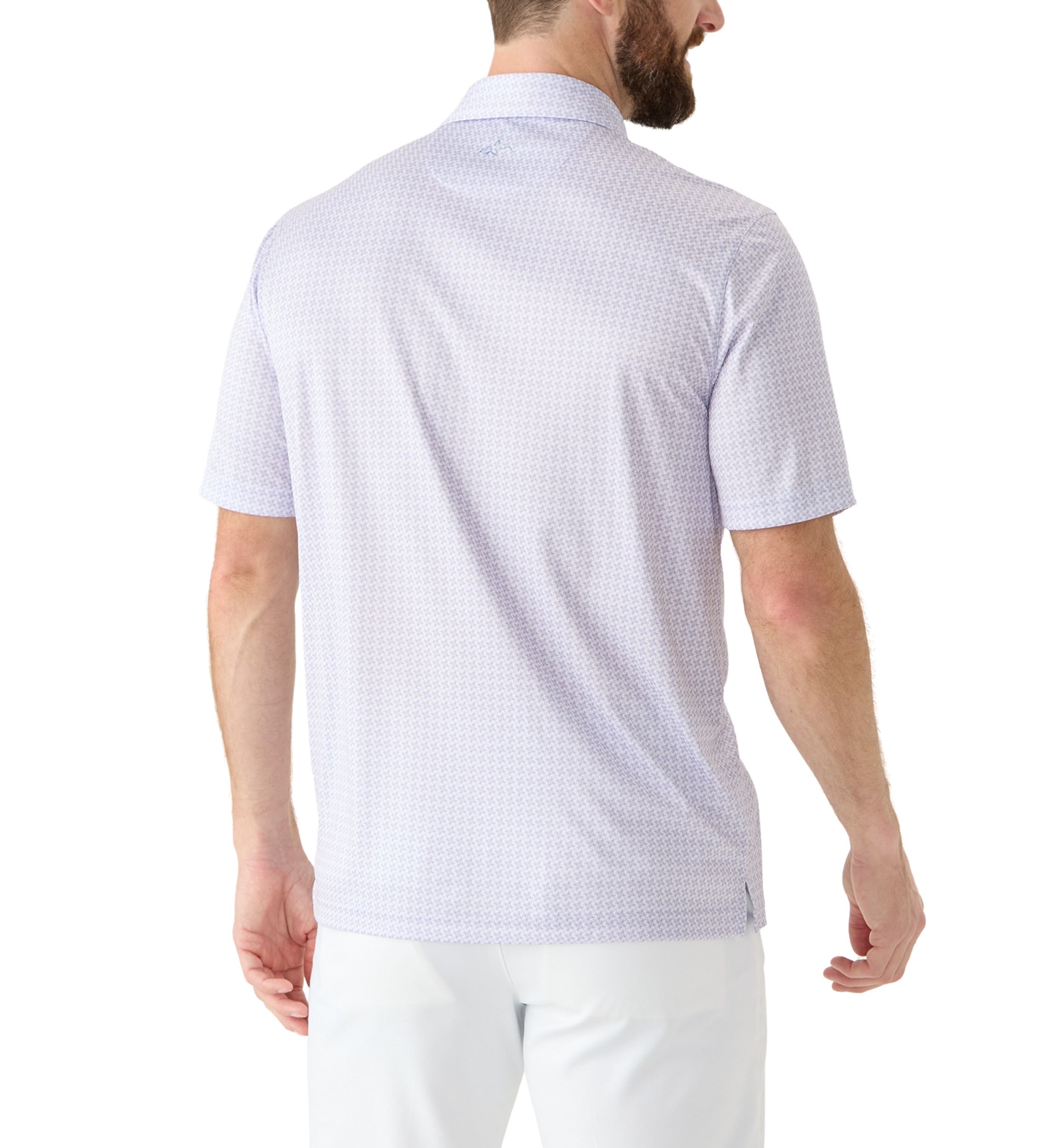 Mens Windmill Print Polo Shirt 