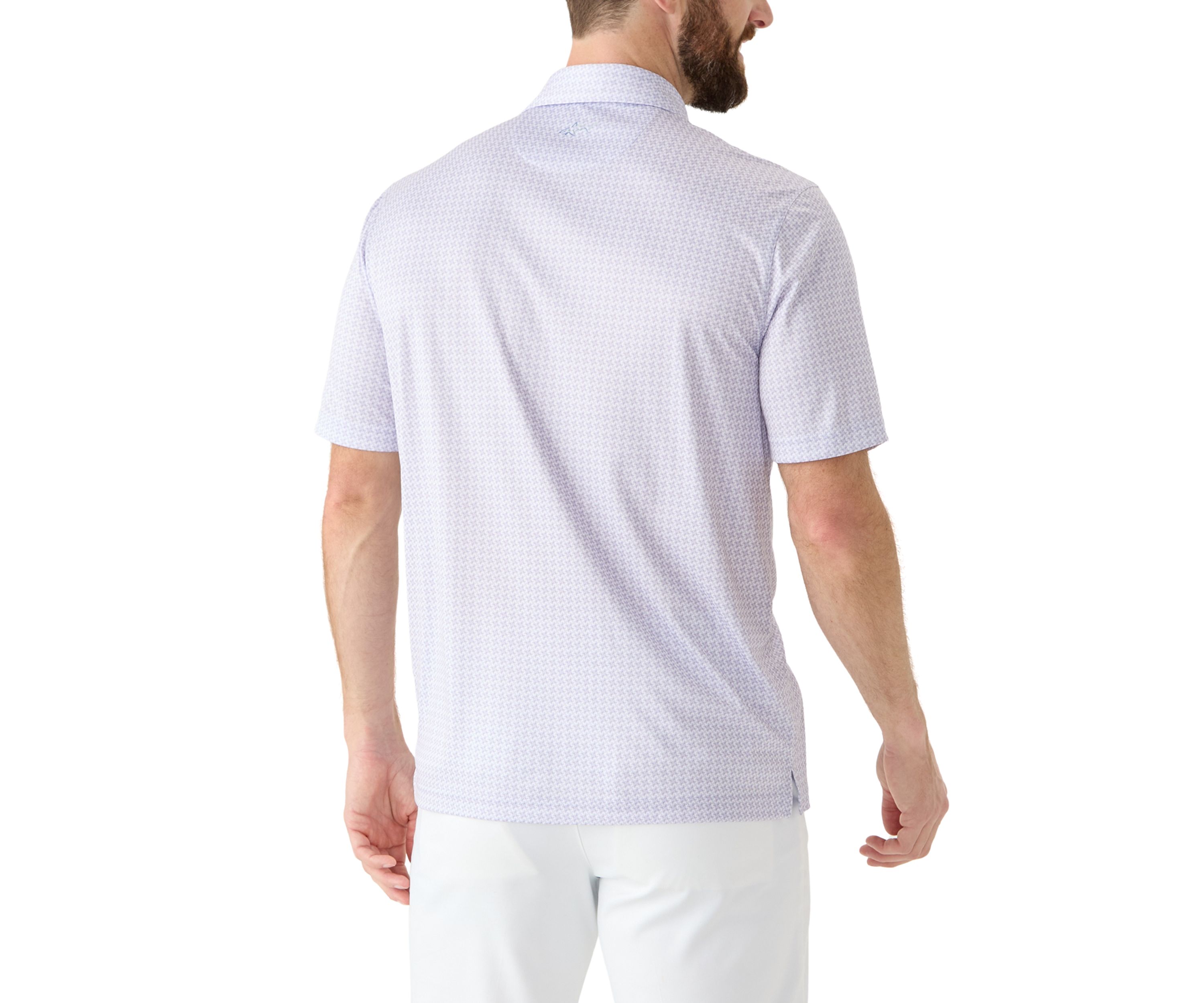 Mens Windmill Print Polo Shirt 