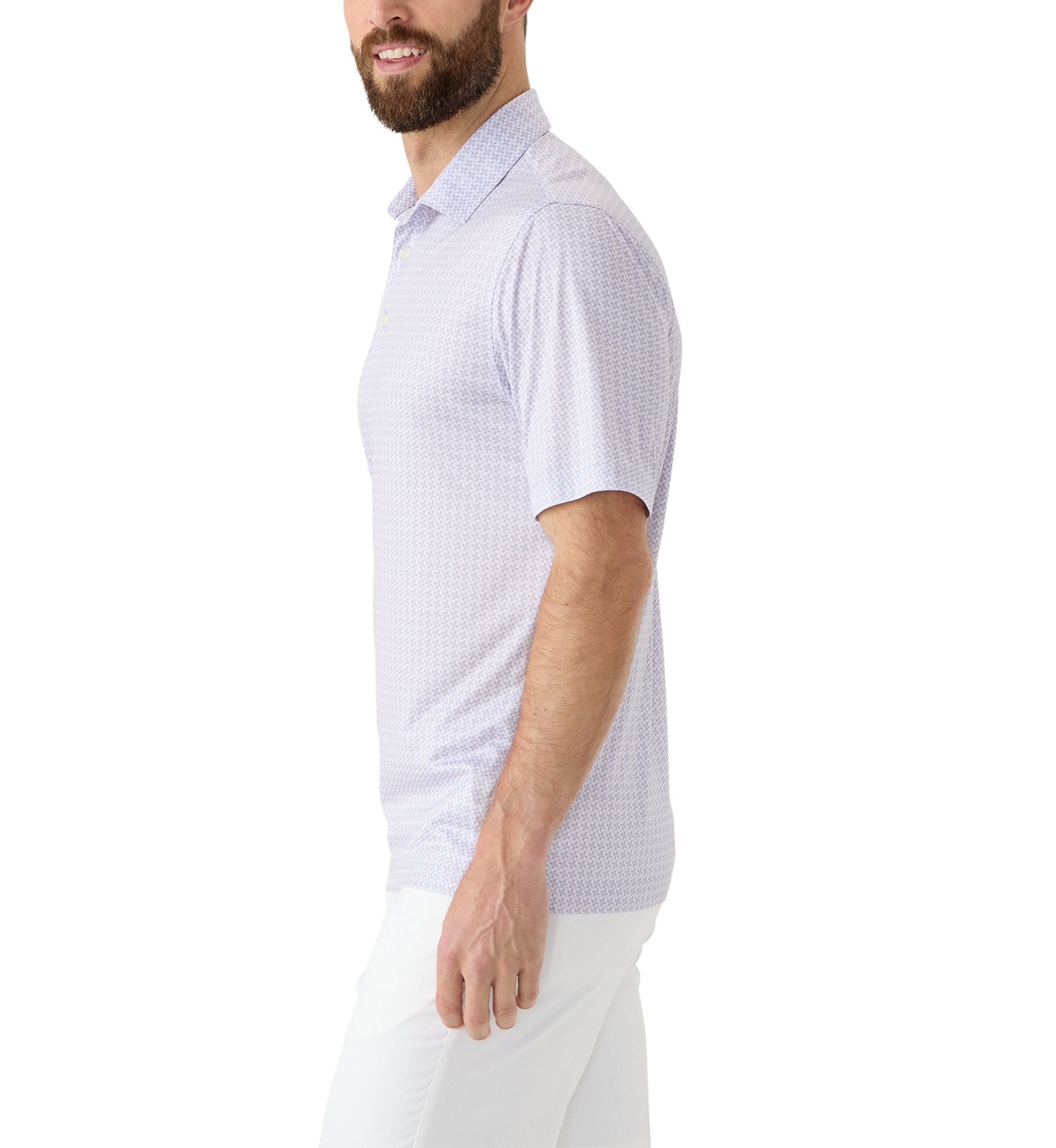 Mens Windmill Print Polo Shirt 