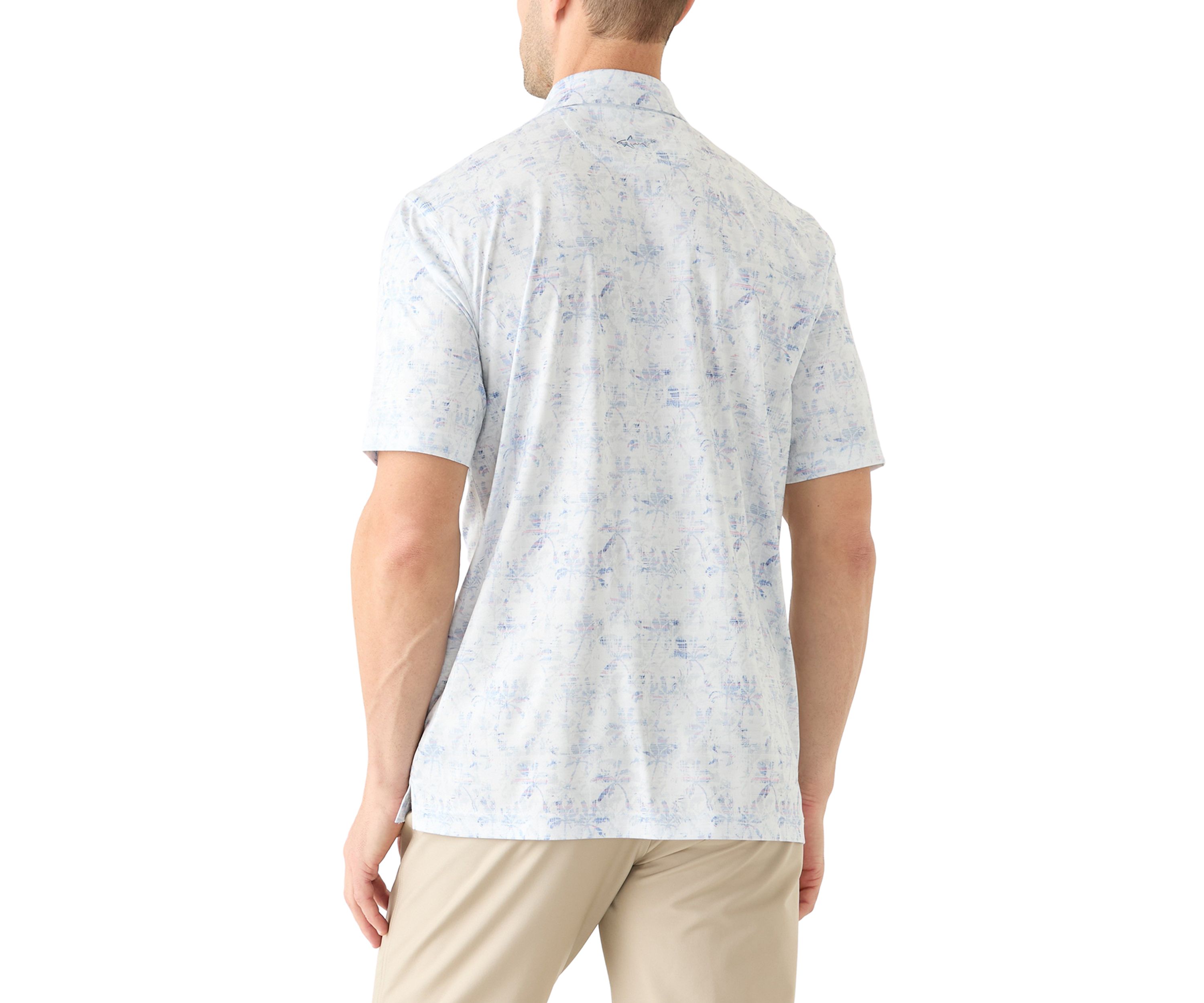 Mens Palm Printed Polo Shirt