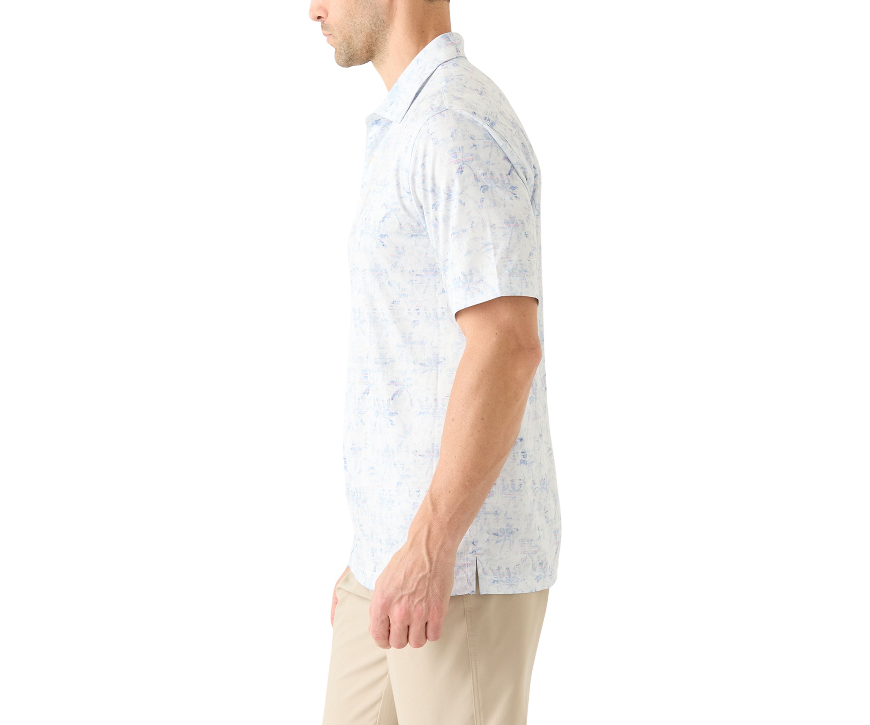 Mens Palm Printed Polo Shirt