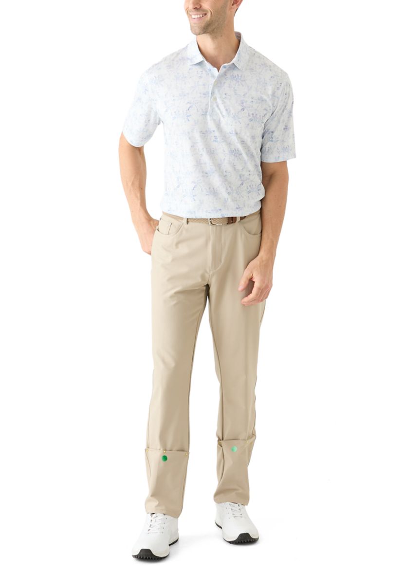 Mens Palm Printed Polo Shirt