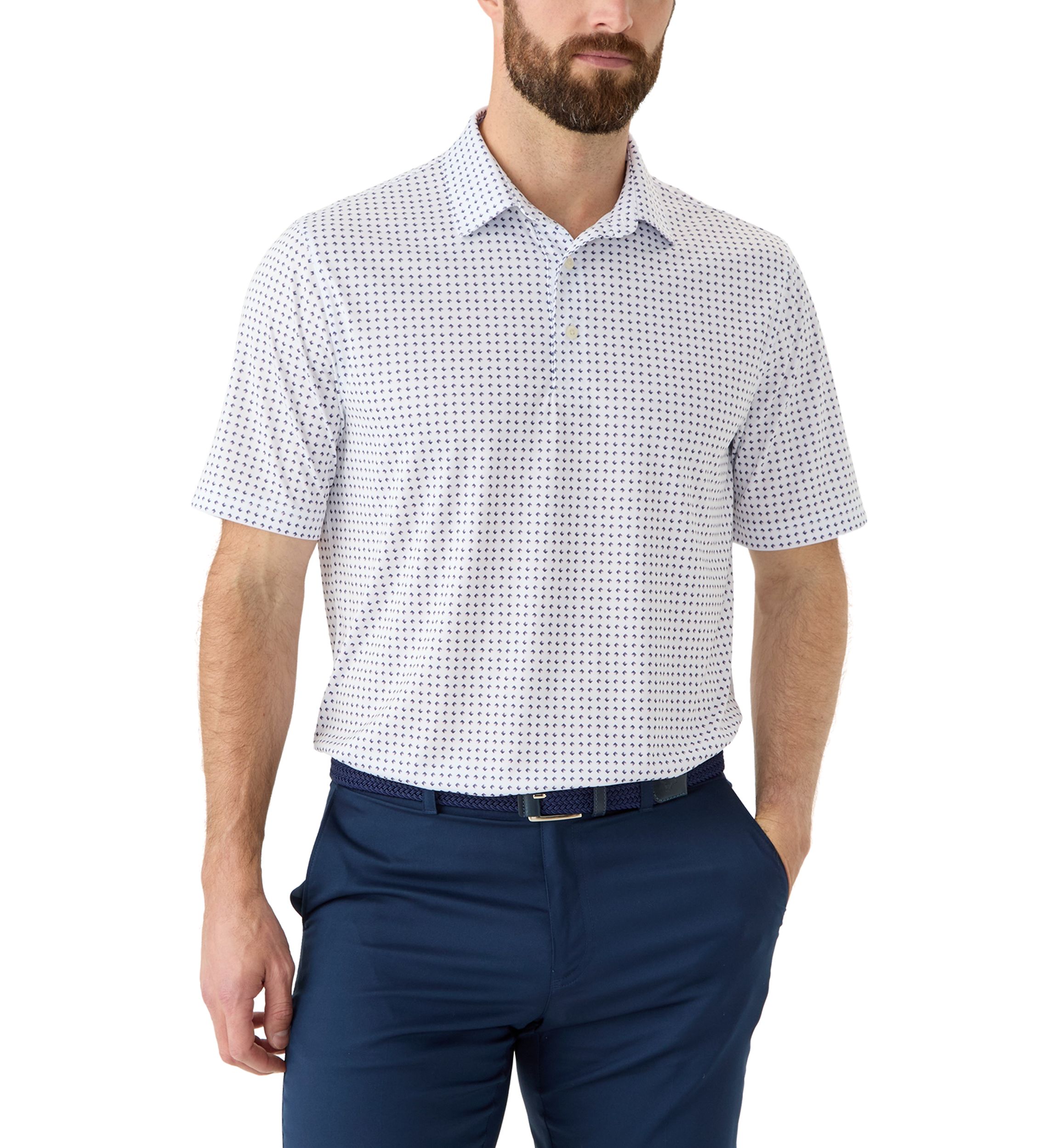 Mens Print Polo Shirt