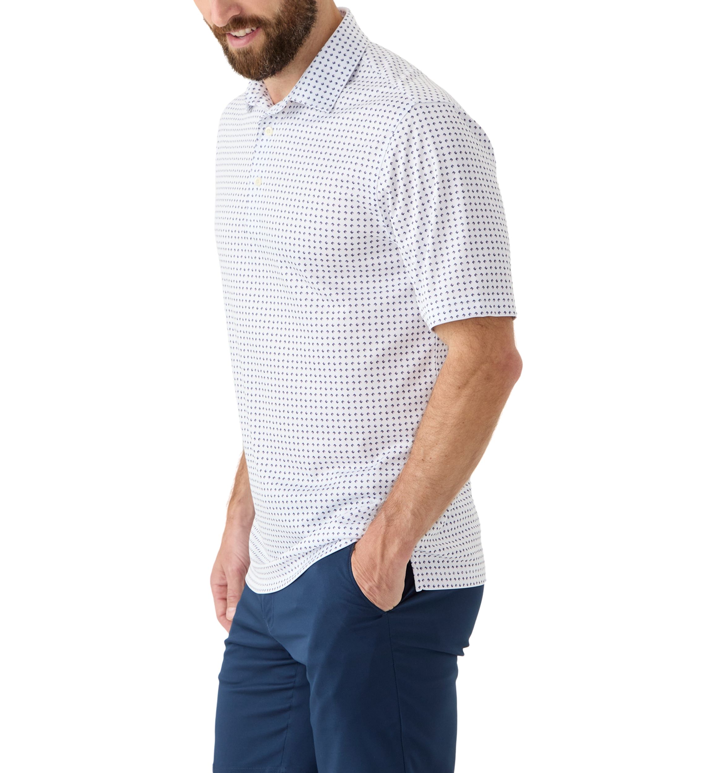 Mens Print Polo Shirt