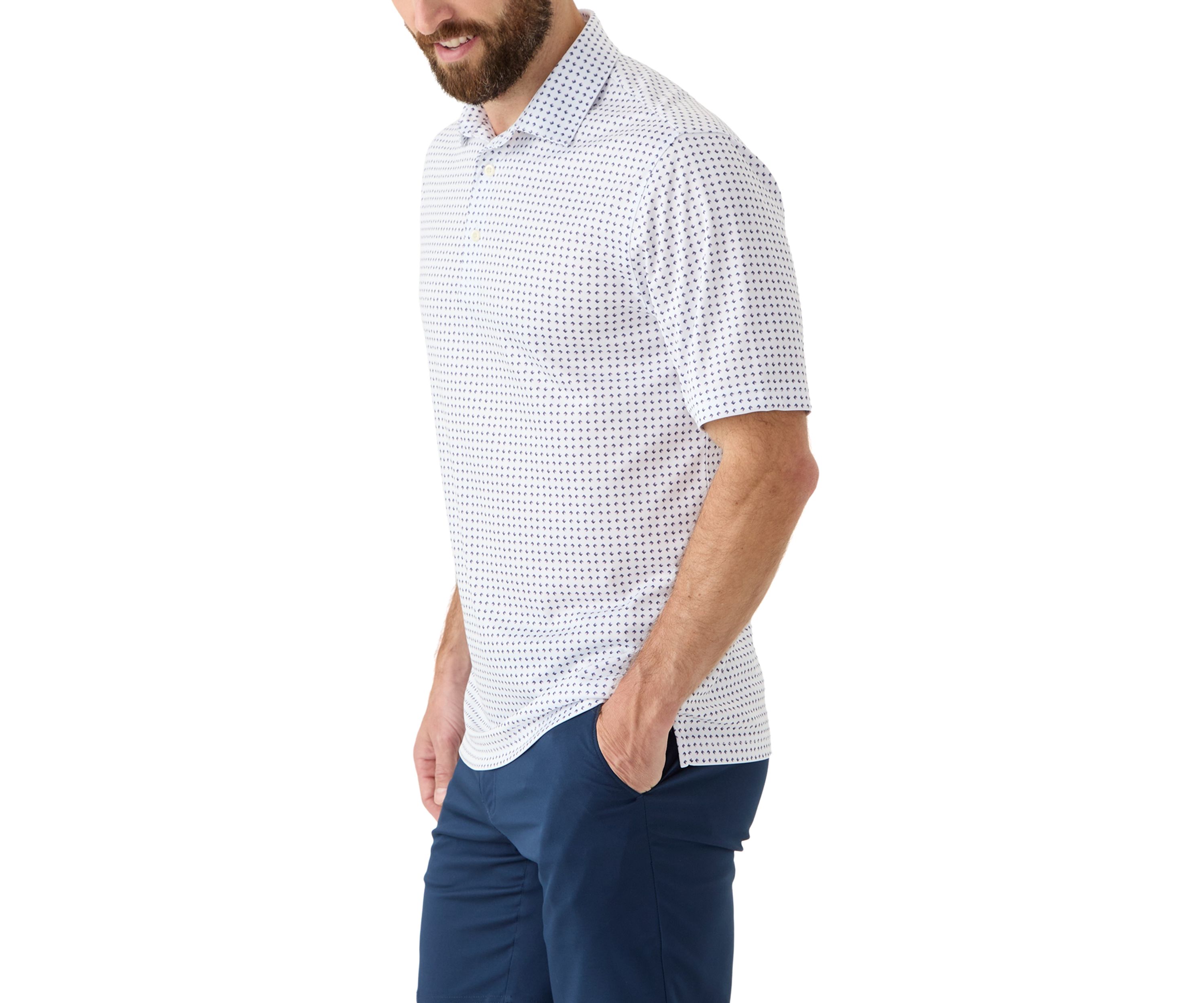 Mens Print Polo Shirt