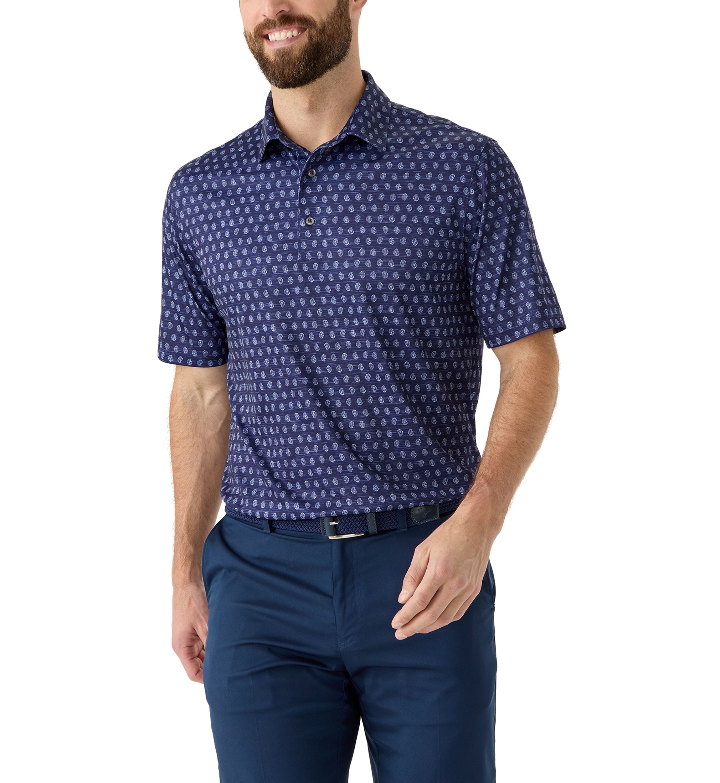 Mens Print Polo Shirt