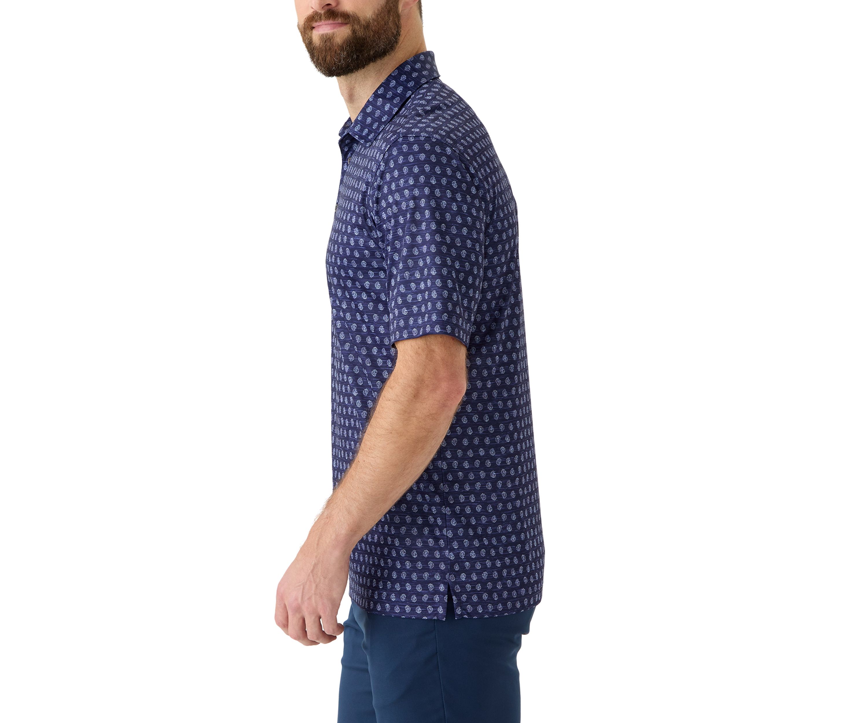 Mens Print Polo Shirt