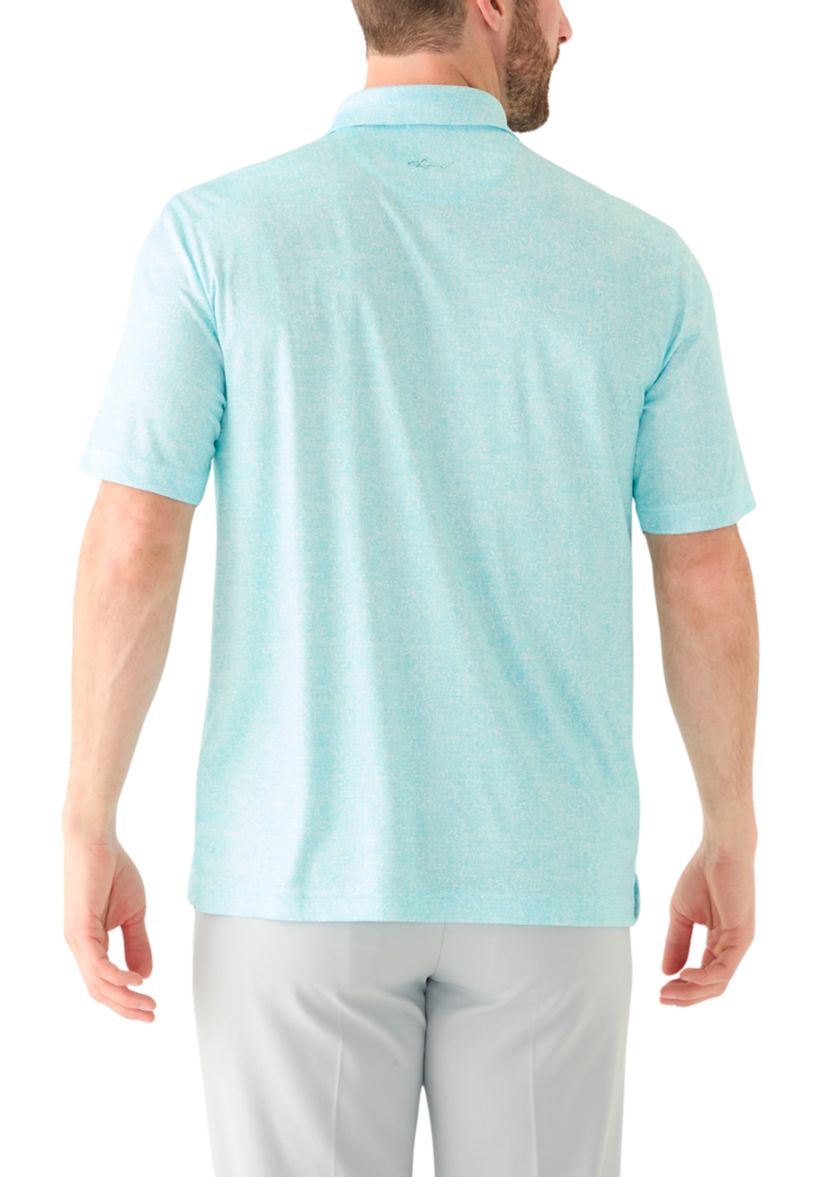 Mens Fossil Print Polo Shirt
