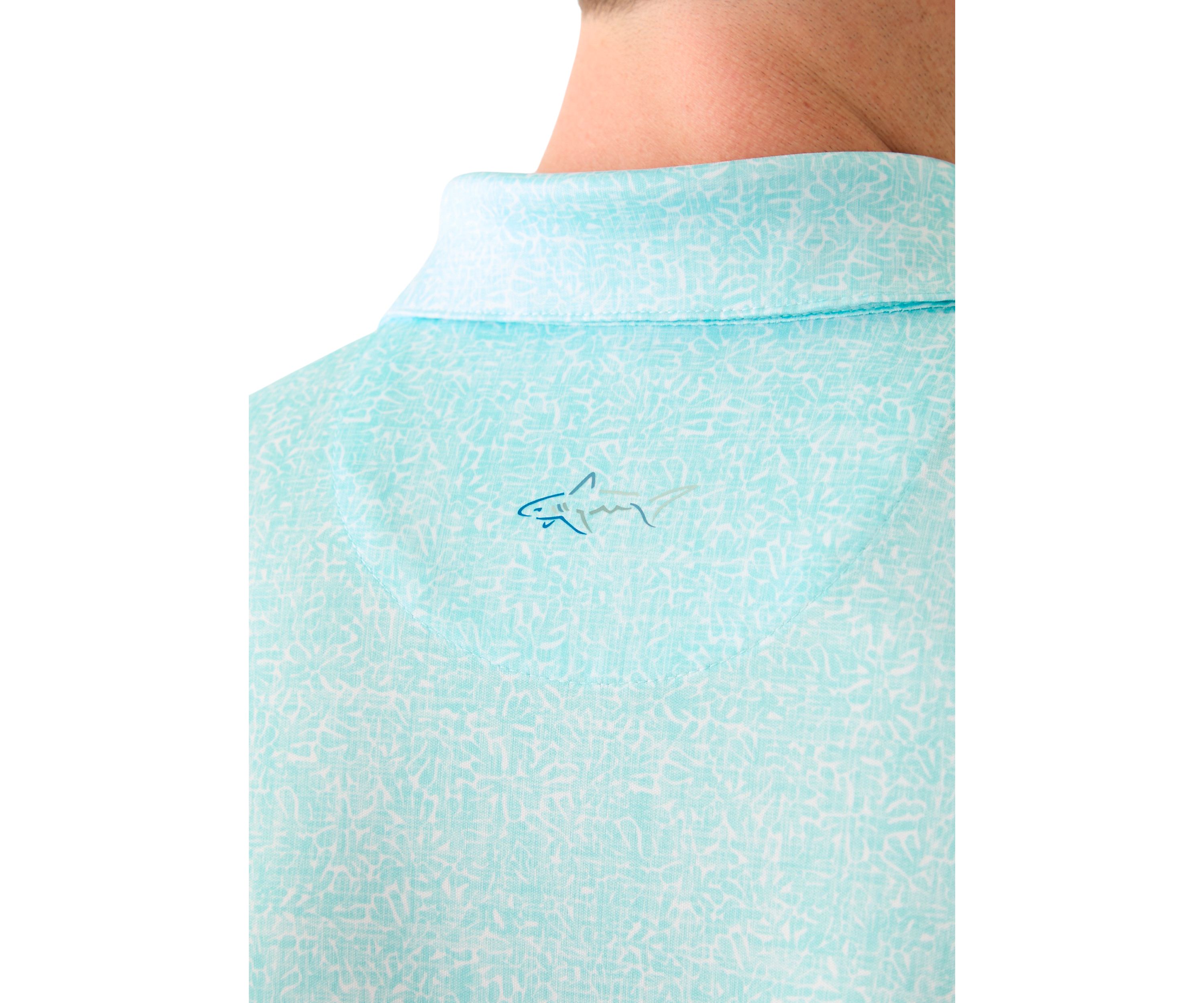 Mens Fossil Print Polo Shirt